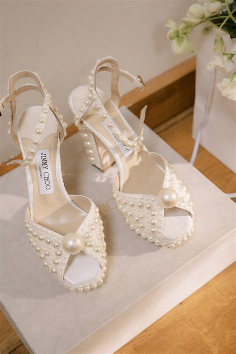 jimmy choo pearl wedding shoes